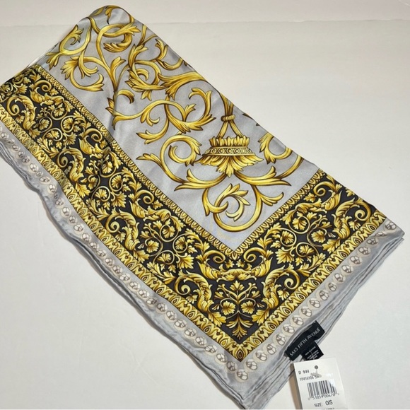 Saks Fifth Avenue Silk Scarf looks like Versace